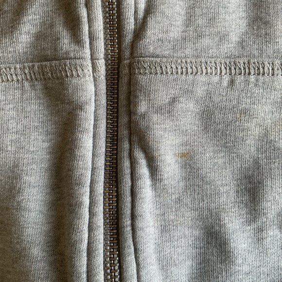 FCUK French Connection gray full zip HOODIE Sweatshirt XS - Picture 7 of 8